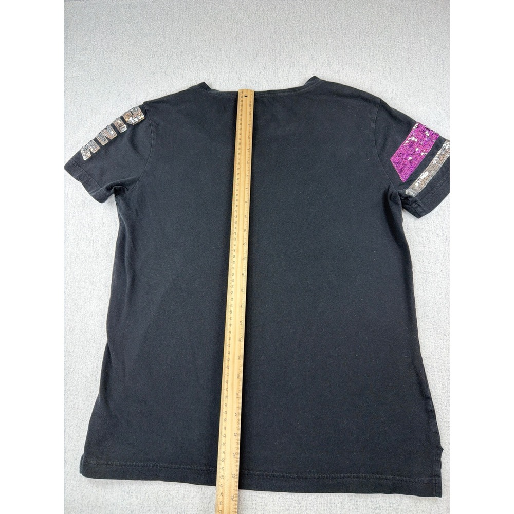 Y2K Victoria's Secret PINK Sequin Shirt and Sweatpants Set Black Purple XS/S - Picture 5 of 13